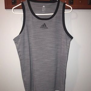 Mens ADIDAS grey tank top. Size M